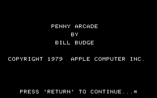 Penny Arcade Title Screen
